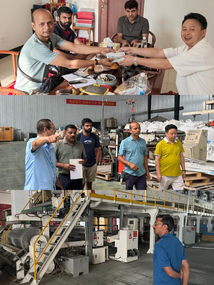 Lead Indian customers to visit the factory and introduce machines